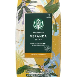 Starbucks Coffee, Vernanda Blend, Light Roast, Ground, 1lb Bag (Makes about 40 Cups)