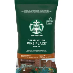 Starbucks Ground Coffee Packets, Pike Place, Medium Roast, 2.5 oz, 18 Packets
