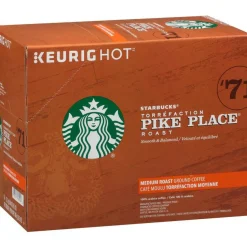 Starbucks Single-Serve Coffee K-Cup, Pike Place, Carton Of 24