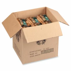 Starbucks Whole Bean Coffee, Decaffeinated, Pike Place, 1 lb, Bag, 6/Carton