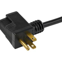 StarTech 3ft (1m) Piggyback Power Extension Cord, NEMA 5-15P to 2x NEMA 5-15R Cable, 16 AWG, 125V/15A, Outlet Saver Cord, UL Certified