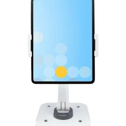 StarTech Adjustable Tablet Stand for Desk, Up to 1kg, Universal Tablet Stand Holder Desk/Wall, Ergonomic Articulating Tablet Mount