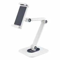 StarTech Adjustable Tablet Stand for Desk, Up to 1kg, Universal Tablet Stand Holder Desk/Wall, Ergonomic Articulating Tablet Mount