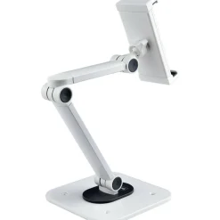 StarTech Adjustable Tablet Stand for Desk, Up to 1kg, Universal Tablet Stand Holder Desk/Wall, Ergonomic Articulating Tablet Mount