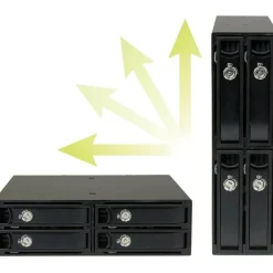 StarTech 4-Bay Mobile Rack Backplane for 2.5in SATA/SAS Drives, TAA