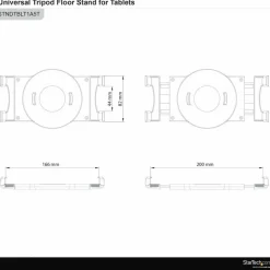 StarTech.com Adjustable Tablet Tripod Stand - For 6.5