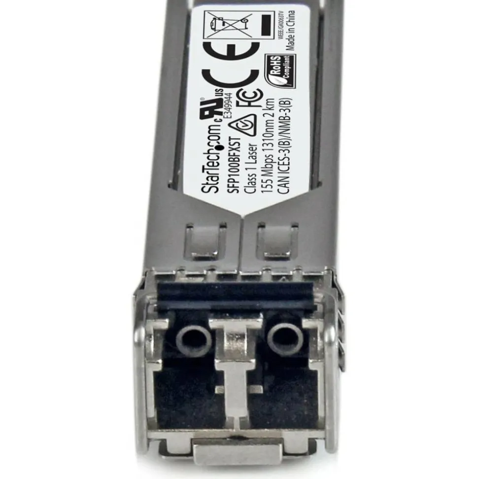 StarTech.com 100BASE-FX MSA Compliant SFP Module - LC Connector - Fiber SFP Transceiver - Lifetime Warranty - SFP100BFXST
