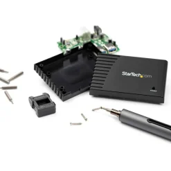 StarTech.com 55-Bit Electric Precision Screwdriver Set, Cordless/Battery Powered, Magnetic Bit Driver Kit for Laptop/Computer/Phone Repair