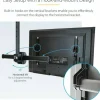 StarTech.com Ceiling TV Mount For 32" to 75" TVs, 1.8' to 3' Short Pole