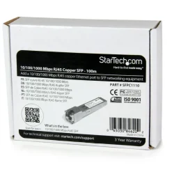 StarTech.com Cisco SFP-GE-T Compatible SFP Module - 1000BASE-T Copper SFP Transceiver - Lifetime Warranty - SFPC1110