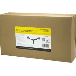 StarTech.com Desk Mount Dual Monitor Arm - Dual Articulating Monitor Arm - Height Adjustable Monitor Mount - For VESA Monitors up to 24