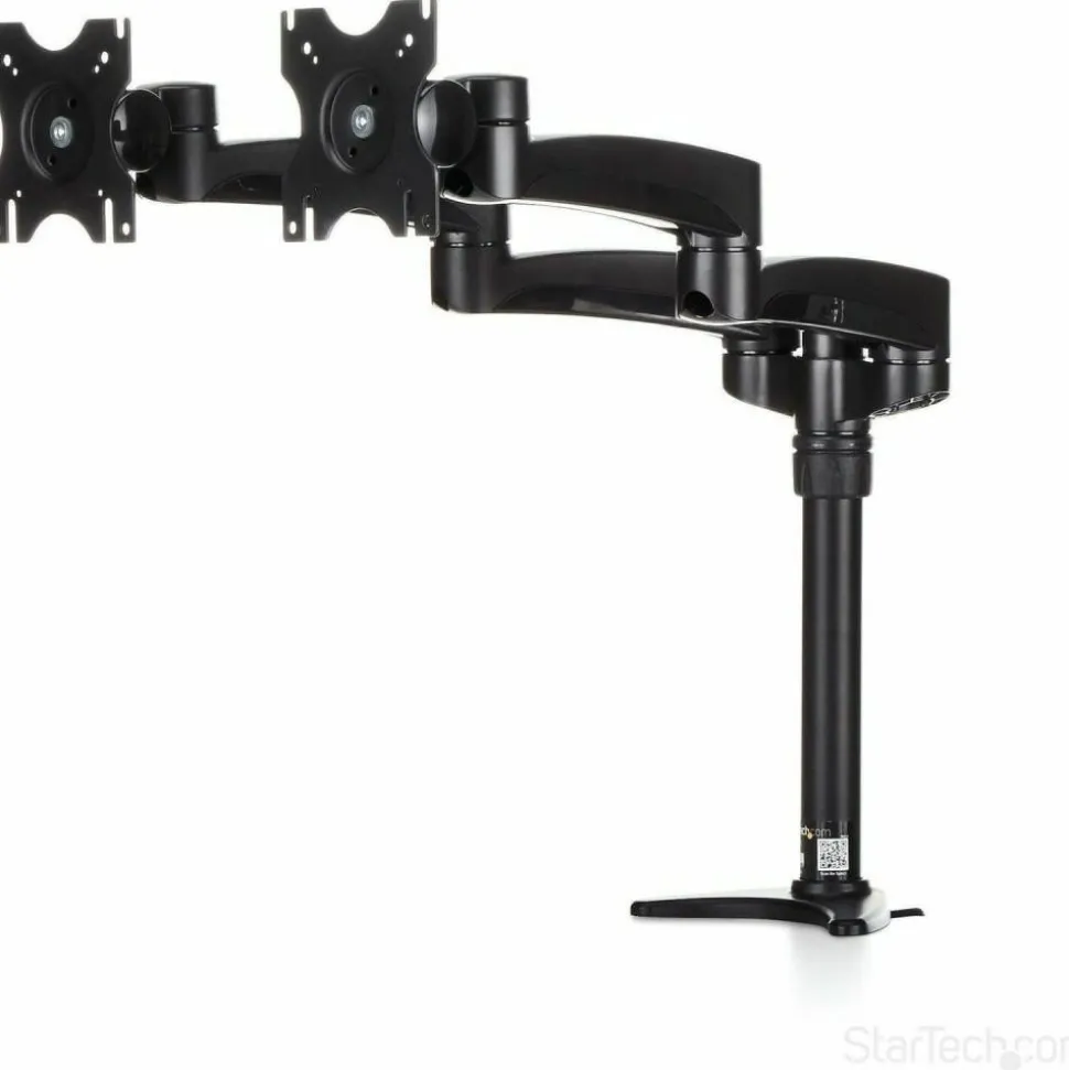 StarTech.com Desk Mount Dual Monitor Arm - Dual Articulating Monitor Arm - Height Adjustable Monitor Mount - For VESA Monitors up to 24"