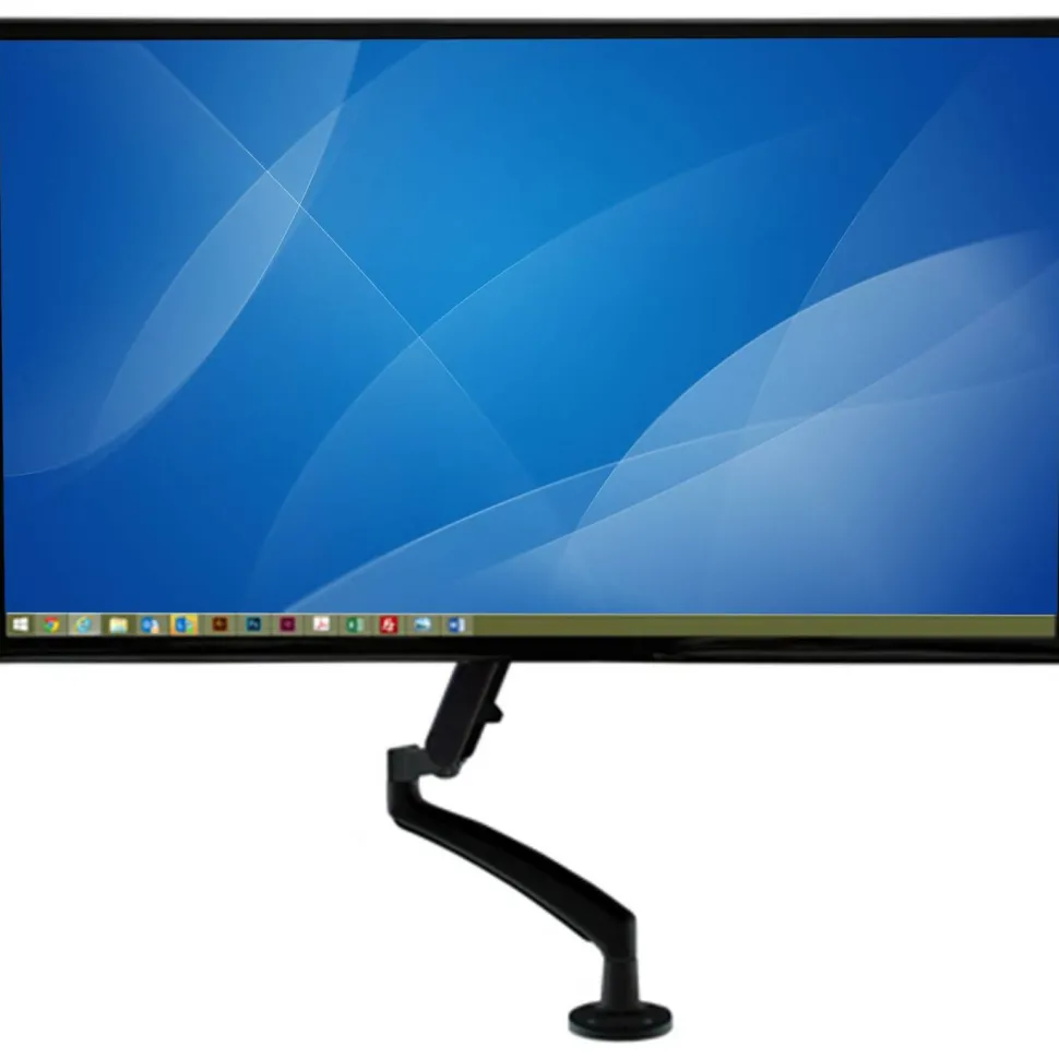 StarTech.com Desk Mount Monitor Arm - Slim Profile - Supports VESA Mount Monitors up to 34" - Adjustable Single Monitor Mount - Steel