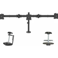 StarTech.com Desk Mount Triple Monitor Arm - Articulating - Steel - For VESA Monitors up to 27