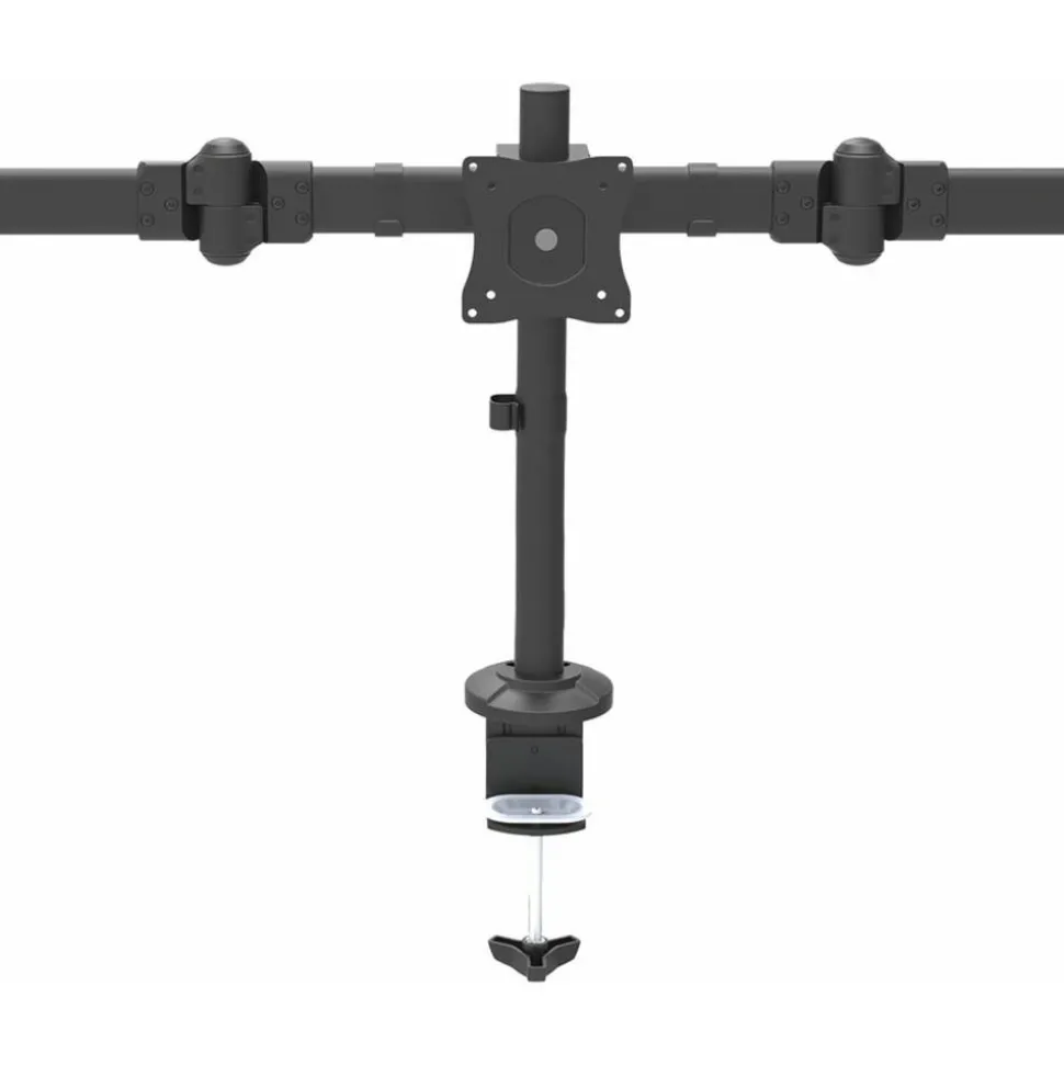 StarTech.com Desk Mount Triple Monitor Arm - Articulating - Steel - For VESA Monitors up to 27"- Clamp/Grommet - 3 Monitor Stand (ARMTRIO)