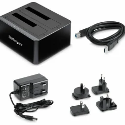 StarTech.com Dual Bay SATA HDD Docking Station for 2 x 2.5 / 3.5" SATA SSD / HDD - USB 3.0 - SATA Hard Drive Docking Station