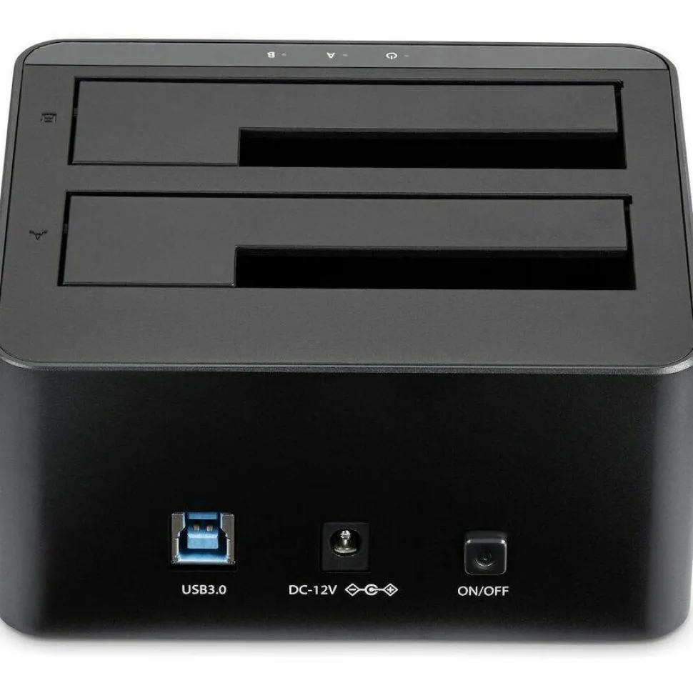 StarTech.com Dual Bay SATA HDD Docking Station for 2 x 2.5 / 3.5" SATA SSD / HDD - USB 3.0 - SATA Hard Drive Docking Station