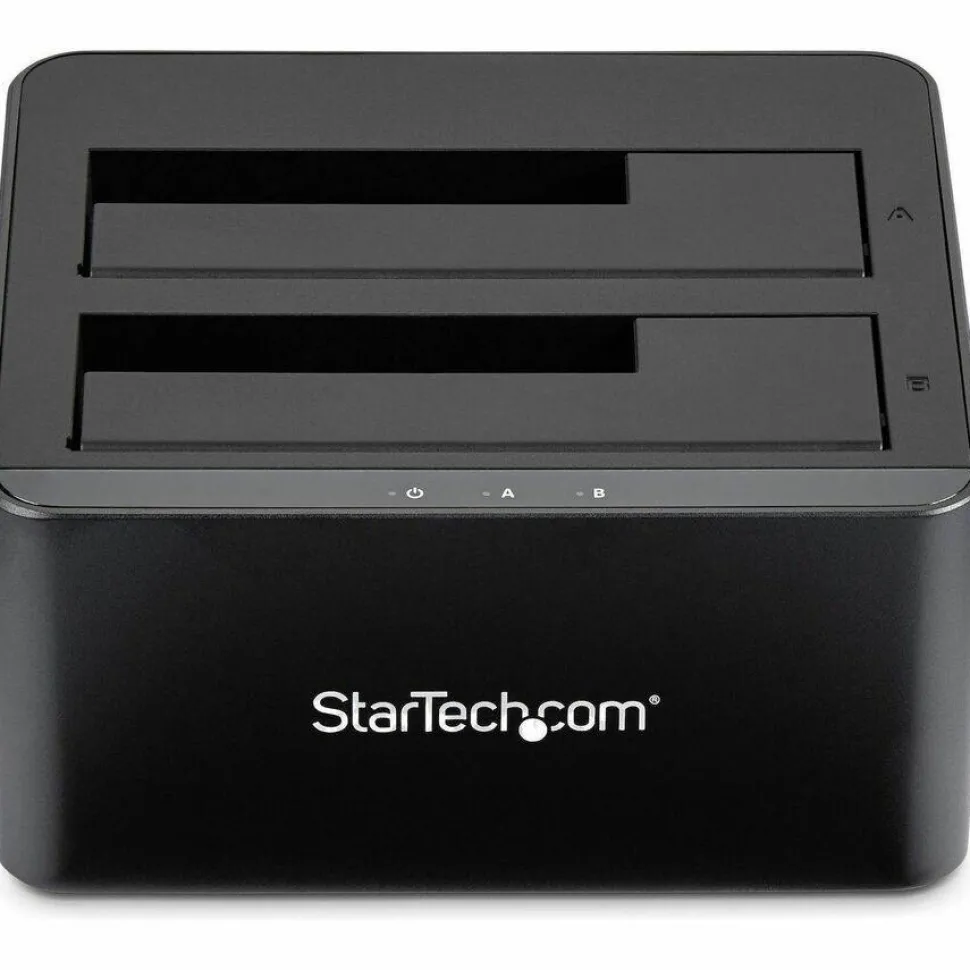 StarTech.com Dual Bay SATA HDD Docking Station for 2 x 2.5 / 3.5" SATA SSD / HDD - USB 3.0 - SATA Hard Drive Docking Station