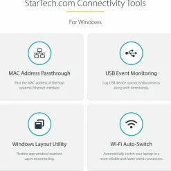 StarTech.com Dual Monitor USB-C Dock - Windows - 60W PD - 5x USB 3 - Dual HDMI /DVI - No Display Driver Setup - HDMI to DVI Adapters
