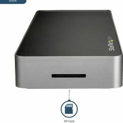 StarTech.com Dual Monitor USB C Dock - Dual 4K Laptop Docking Station - DP/HDMI - Windows/Mac - USB 3.0 SD Card Reader - 60W Power Delivery -