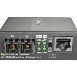 StarTech.com Fiber Media Converter - 1000Base-SX - Multimode 550m - SC Fiber to Ethernet Converter - Fiber to Copper Converter - MCMGBSCMM055