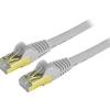 StarTech.com 2ft Gray Cat6a Shielded Patch Cable - Snagless RJ45 Ethernet Cord - First End: 1x RJ-45 Male Network - C6ASPAT2GR