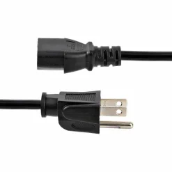 StarTech.com 6ft (2m) Computer Power Cord, NEMA 5-15P to C13, 10A 125V, 18AWG, Black Replacement AC PC Power Cord, TV/Monitor Power Cable