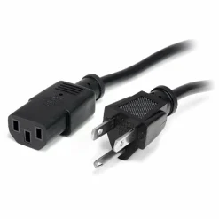 StarTech.com 6ft (2m) Computer Power Cord, NEMA 5-15P to C13, 10A 125V, 18AWG, Black Replacement AC PC Power Cord, TV/Monitor Power Cable