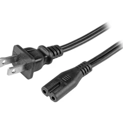 StarTech.com 10ft (3m) Laptop Power Cord, NEMA 1-15P to C7, 10A 125V, 18AWG, Laptop Replacement Power Cord, Power Brick Cable