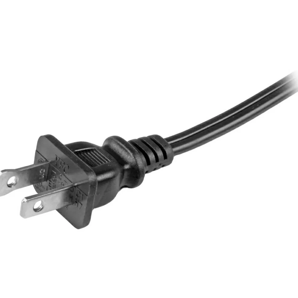 StarTech.com 10ft (3m) Laptop Power Cord, NEMA 1-15P to C7, 10A 125V, 18AWG, Laptop Replacement Power Cord, Power Brick Cable