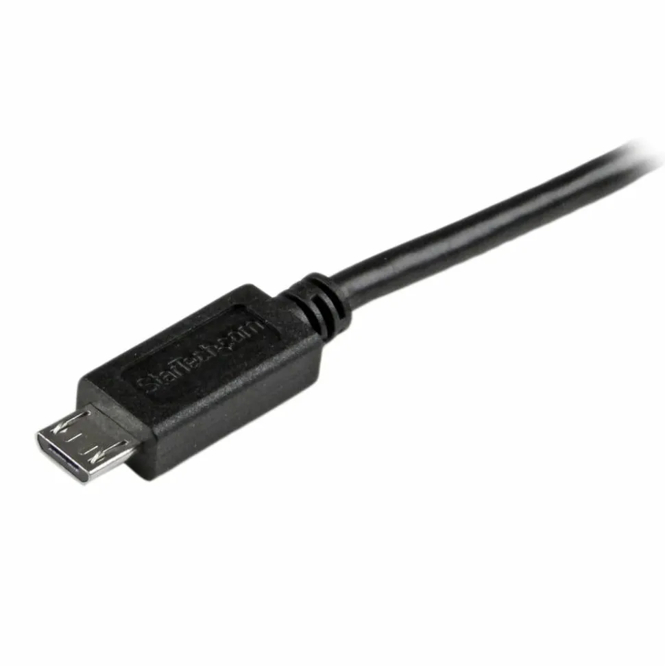 StarTech.com 3 ft Mobile Charge Sync USB to Slim Micro USB Cable - USBAUB3BK