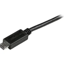 StarTech.com 3 ft Mobile Charge Sync USB to Slim Micro USB Cable - USBAUB3BK