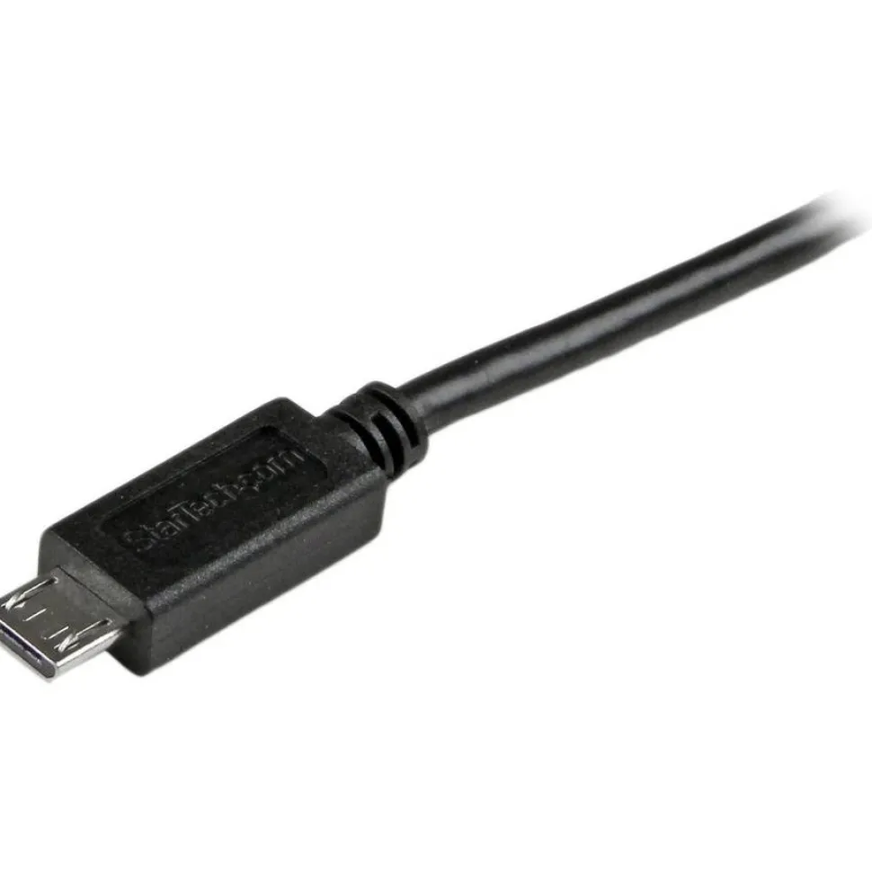 StarTech.com 3 ft Mobile Charge Sync USB to Slim Micro USB Cable - USBAUB3BK