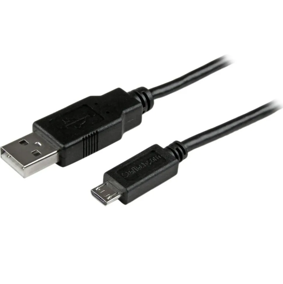 StarTech.com 6 ft Mobile Charge Sync USB to Slim Micro USB Cable - USBAUB6BK