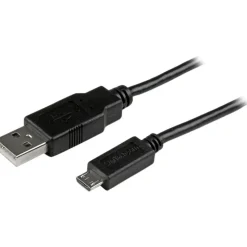 StarTech.com 6 ft Mobile Charge Sync USB to Slim Micro USB Cable - USBAUB6BK