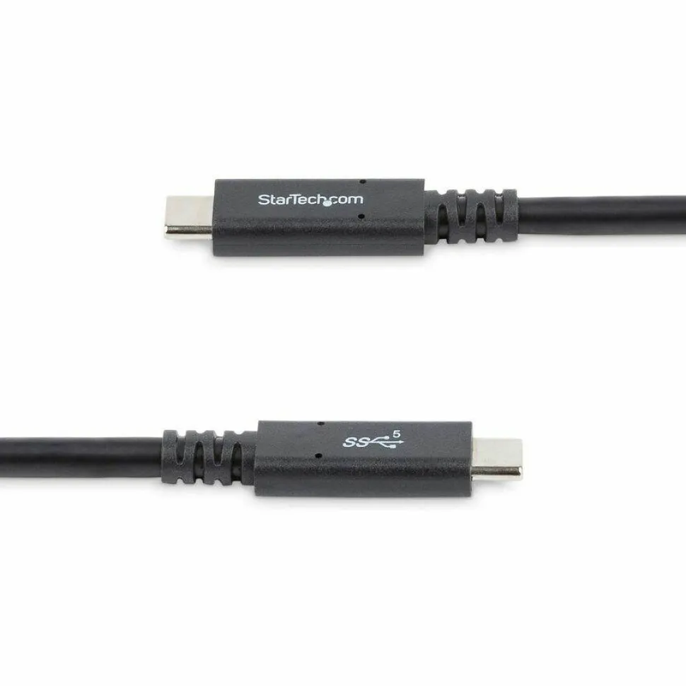 StarTech.com 6 ft (1.8m) USB C to USB C Cable, 5A 100W PD 3.0, Certified Works With Chromebook, USB-IF Certified, M/M, USB 3.0 (5Gbps) - USB315C5C6