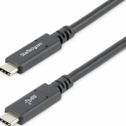 StarTech.com 6 ft (1.8m) USB C to USB C Cable, 5A 100W PD 3.0, Certified Works With Chromebook, USB-IF Certified, M/M, USB 3.0 (5Gbps) - USB315C5C6