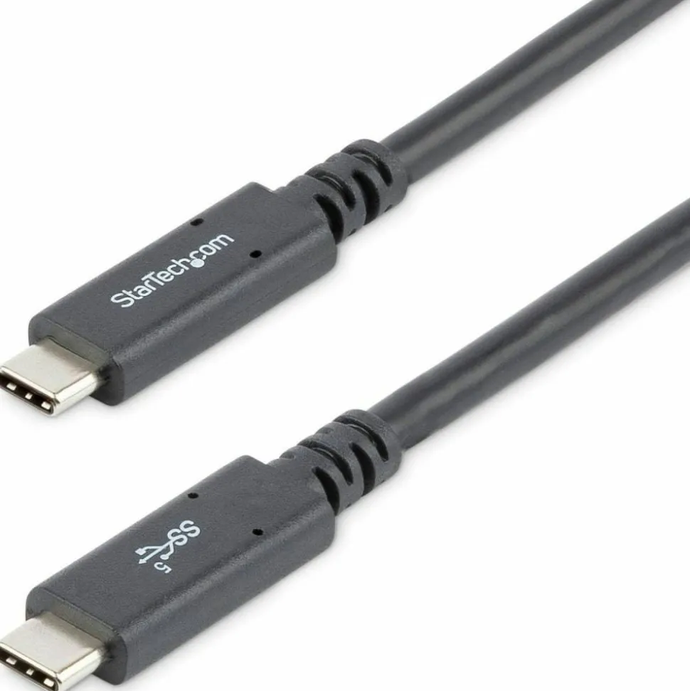 StarTech.com 6 ft (1.8m) USB C to USB C Cable, 5A 100W PD 3.0, Certified Works With Chromebook, USB-IF Certified, M/M, USB 3.0 (5Gbps) - USB315C5C6