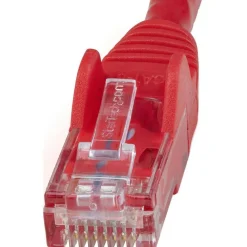 StarTech.com 30ft Red Cat6 Patch Cable with Snagless RJ45 Connectors - Long Ethernet Cable - 30 ft Cat 6 UTP Cable - 30 ft Category 6 Network Cable