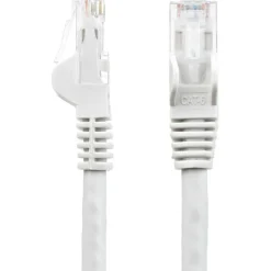 StarTech.com 14ft White Cat6 Patch Cable with Snagless RJ45 Connectors - White