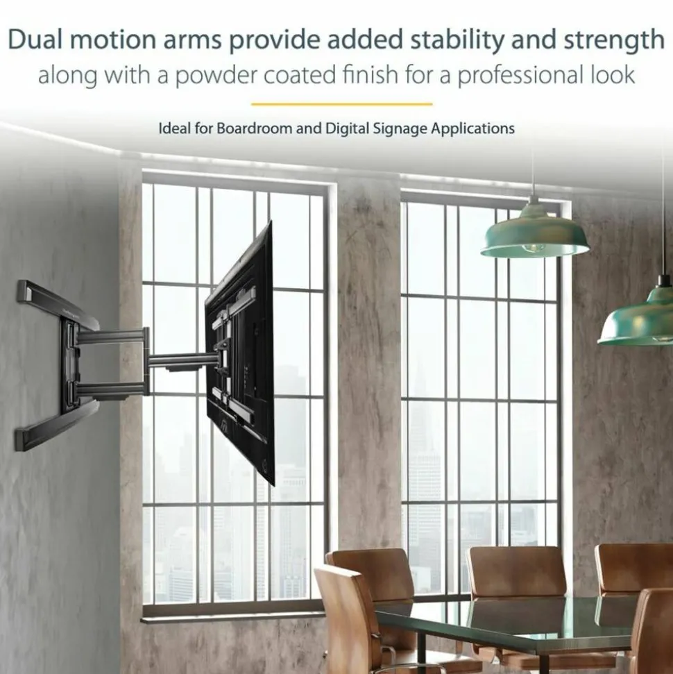 StarTech.com Full Motion TV Wall Mount - For up to 80" VESA Mount Displays - Articulating Arm - Steel - FPWARTS1