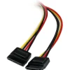 StarTech.com 12in LP4 to 2x SATA Power Y Cable Adapter - Power two SATA drives from a single LP4 power supply connector. - PYO2LP4SATA