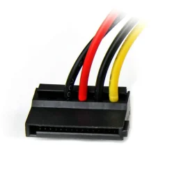 StarTech.com 6in 4 Pin LP4 to Left Angle SATA Power Cable Adapter - Power a SATA hard drive from a conventional LP4 power supply connection