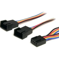 StarTech.com 12in 4 Pin PWM Fan Extension Power Y Cable F/M