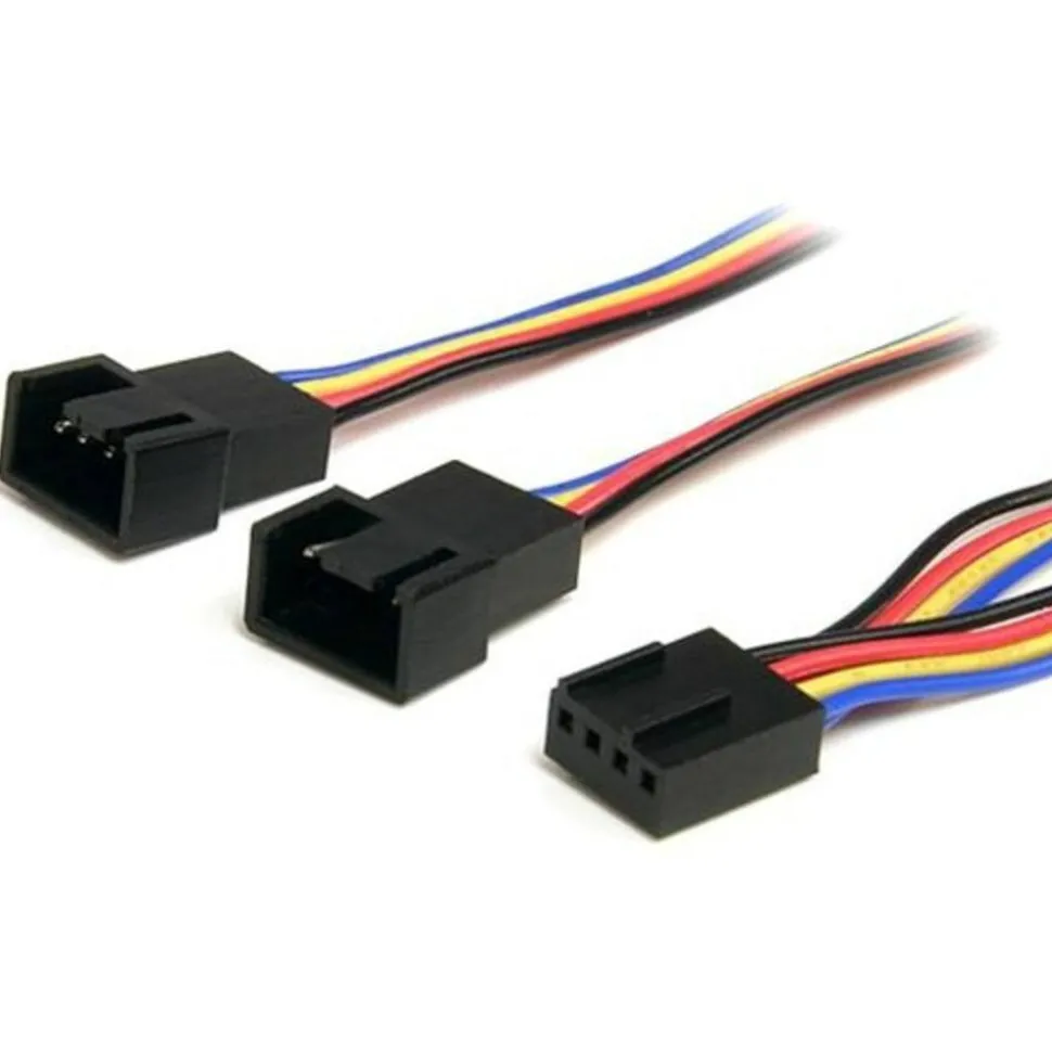 StarTech.com 12in 4 Pin PWM Fan Extension Power Y Cable F/M