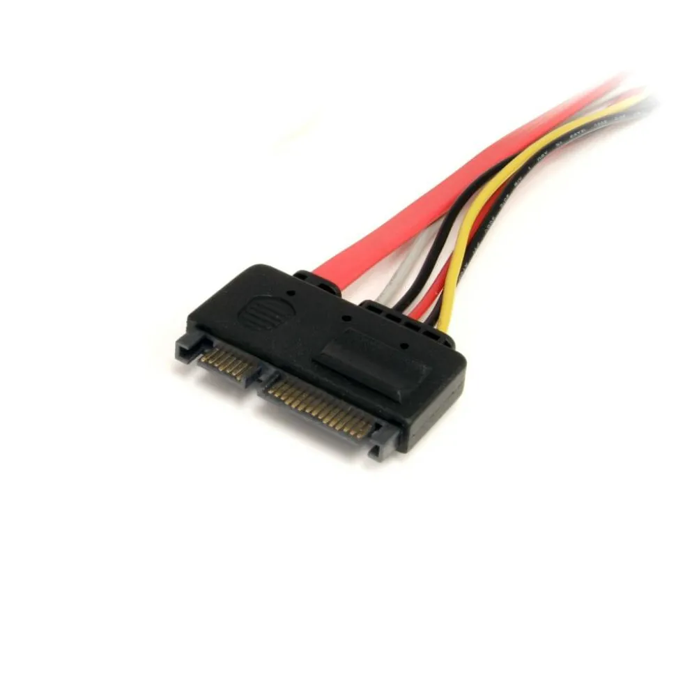 StarTech.com 12in 22 Pin SATA Power and Data Extension Cable - Extend SATA Power and Data Connections by up to 1ft - SATA22PEXT