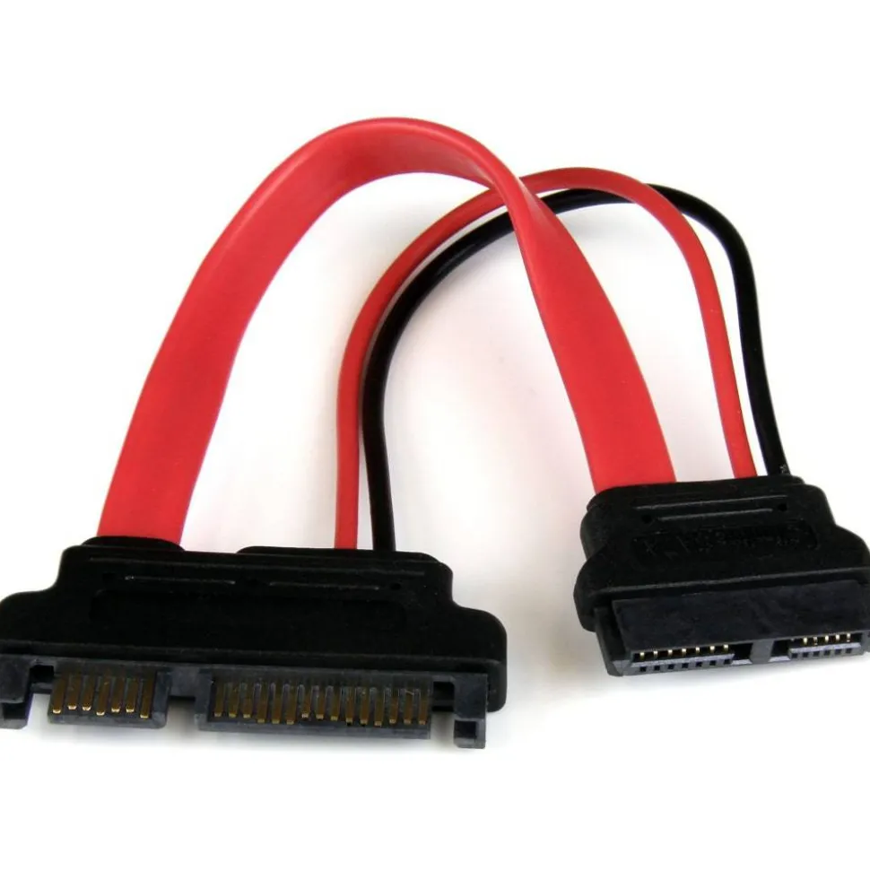 StarTech.com 6in Slimline SATA to SATA Adapter with Power - F/M - slimline sata to sata adapter - slimline sata to sata adapter with power