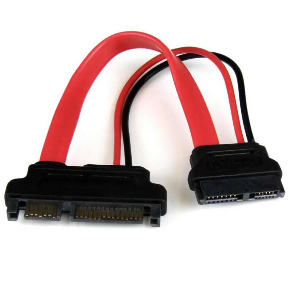 StarTech.com 6in Slimline SATA to SATA Adapter with Power - F/M - slimline sata to sata adapter - slimline sata to sata adapter with power