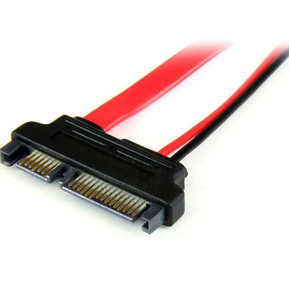 StarTech.com 6in Slimline SATA to SATA Adapter with Power - F/M - slimline sata to sata adapter - slimline sata to sata adapter with power