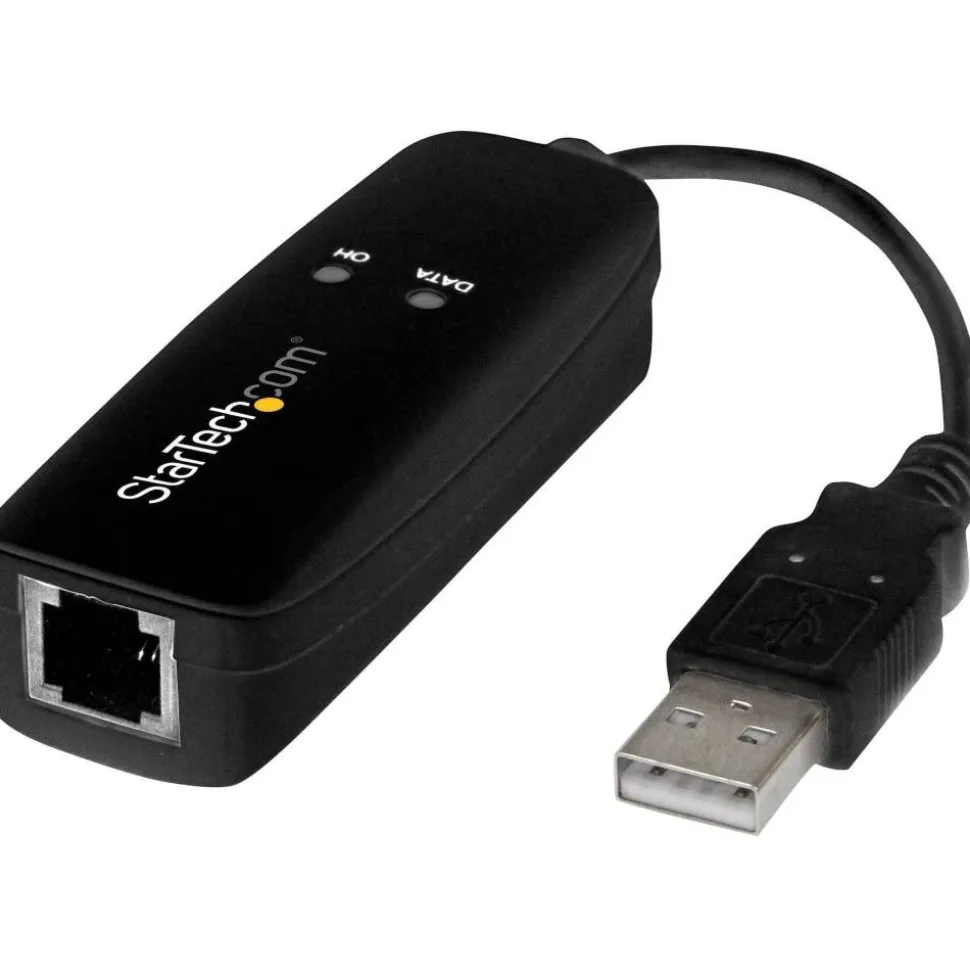 StarTech.com 56K USB Dial-up and Fax Modem - V.92 - External - Hardware Based